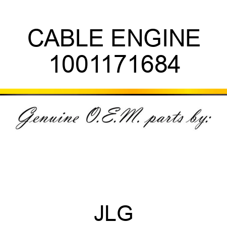 CABLE ENGINE 1001171684
