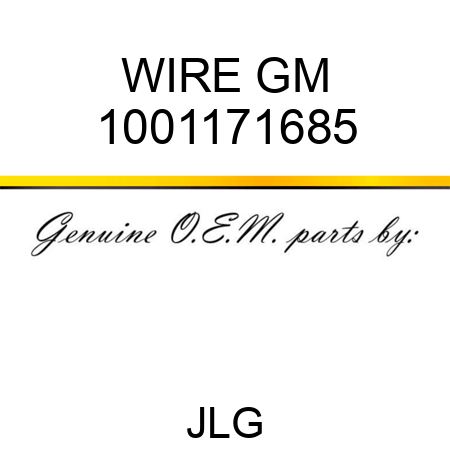 WIRE GM 1001171685