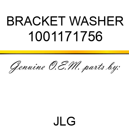 BRACKET WASHER 1001171756