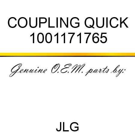 COUPLING QUICK 1001171765