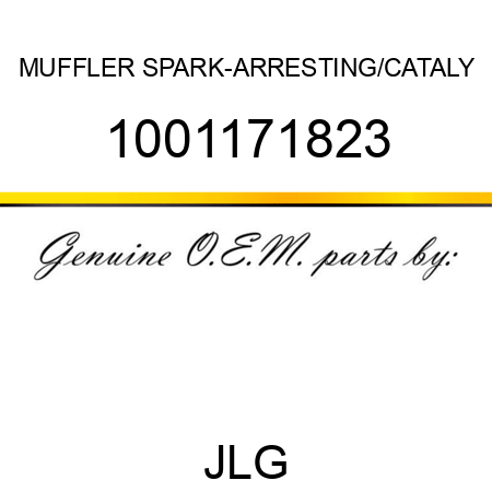 MUFFLER SPARK-ARRESTING/CATALY 1001171823