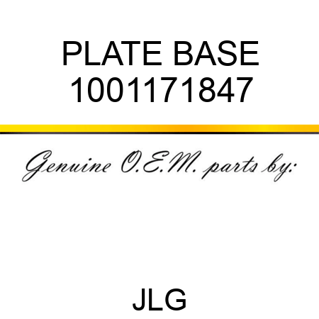PLATE BASE 1001171847