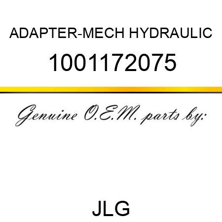 ADAPTER-MECH HYDRAULIC 1001172075
