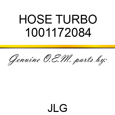 HOSE TURBO 1001172084