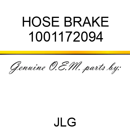 HOSE BRAKE 1001172094