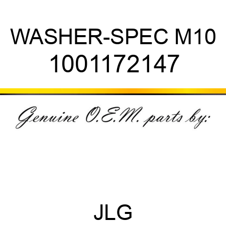 WASHER-SPEC M10 1001172147