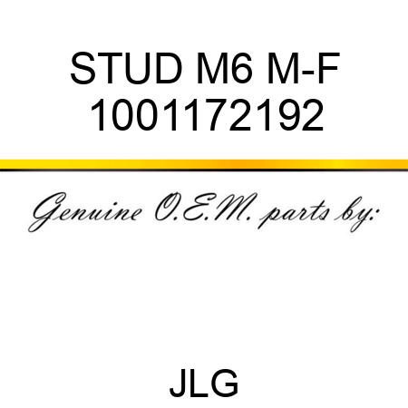 STUD M6 M-F 1001172192