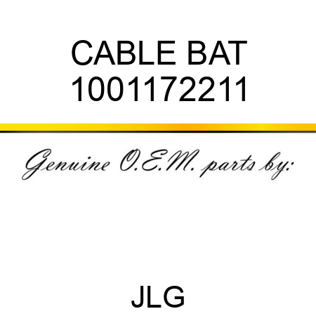 CABLE BAT 1001172211