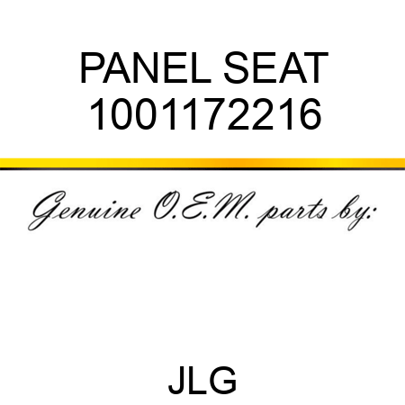 PANEL SEAT 1001172216