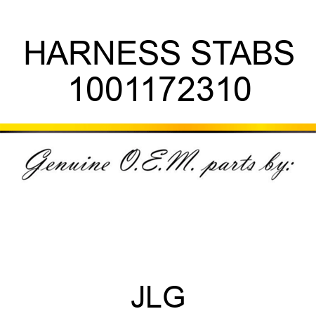 HARNESS STABS 1001172310