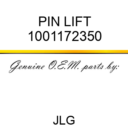 PIN LIFT 1001172350