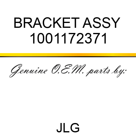 BRACKET ASSY  1001172371