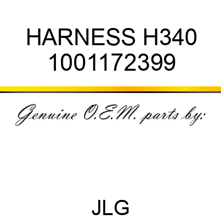 HARNESS H340 1001172399