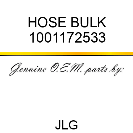 HOSE BULK 1001172533