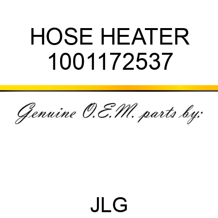 HOSE HEATER 1001172537