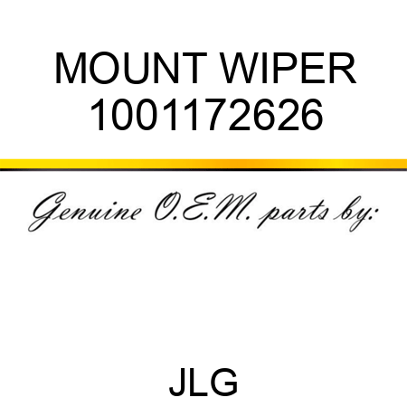 MOUNT WIPER 1001172626