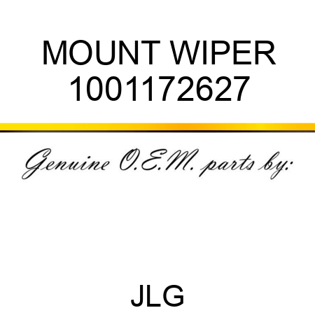 MOUNT WIPER 1001172627