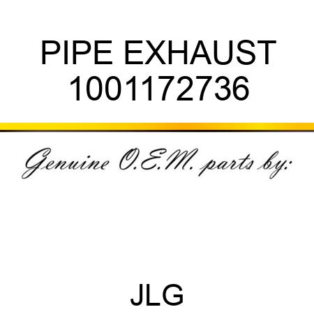 PIPE EXHAUST 1001172736