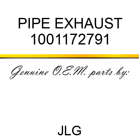 PIPE EXHAUST 1001172791