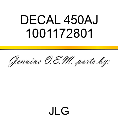 DECAL 450AJ 1001172801
