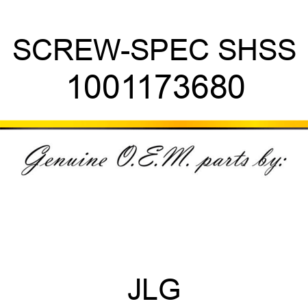 SCREW-SPEC SHSS 1001173680