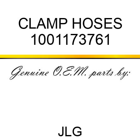 CLAMP HOSES 1001173761