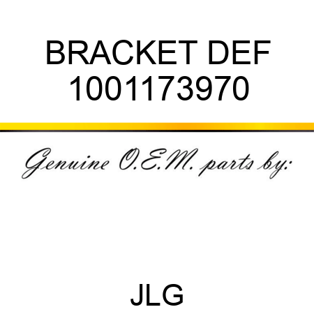 BRACKET DEF 1001173970
