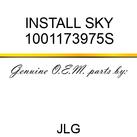 INSTALL SKY 1001173975S