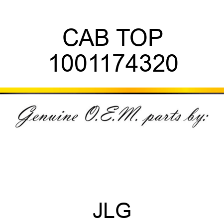 CAB TOP 1001174320