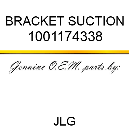 BRACKET SUCTION 1001174338