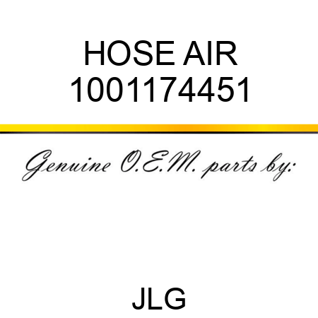 HOSE AIR 1001174451