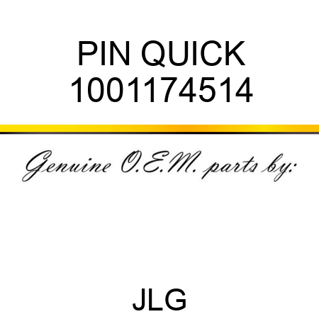 PIN QUICK 1001174514