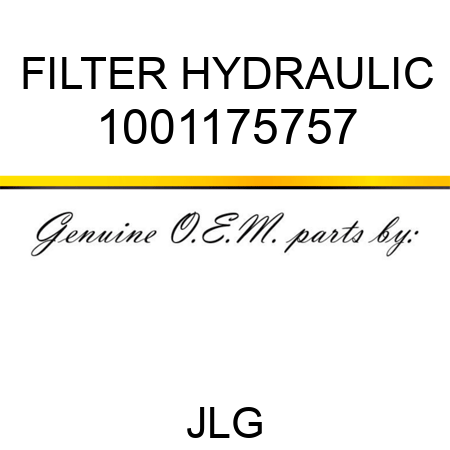 FILTER HYDRAULIC 1001175757