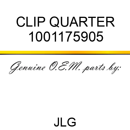 CLIP QUARTER 1001175905