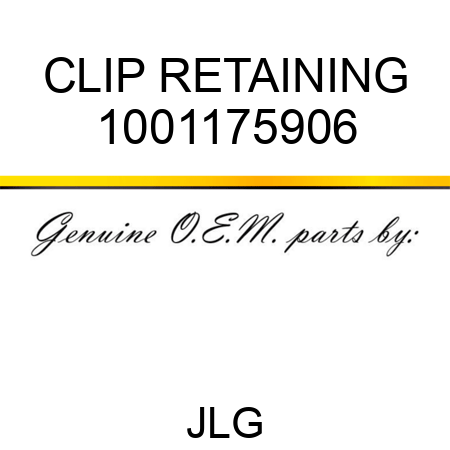 CLIP RETAINING 1001175906