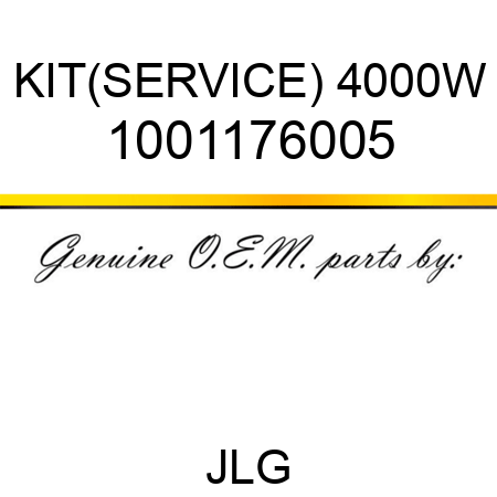 KIT(SERVICE) 4000W 1001176005