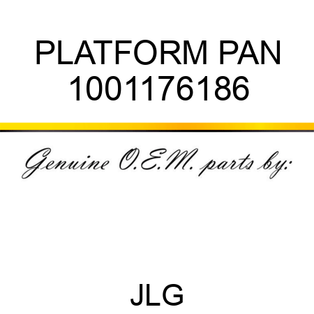 PLATFORM PAN 1001176186