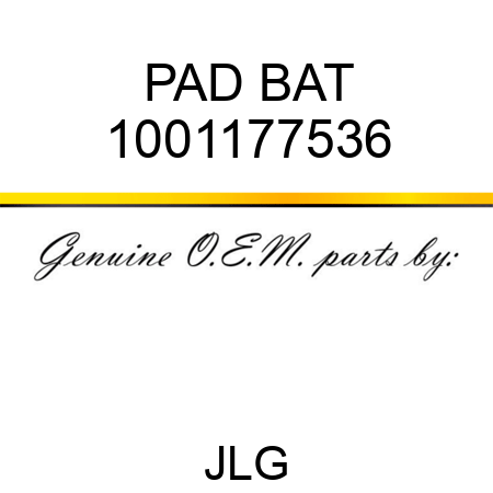 PAD BAT 1001177536