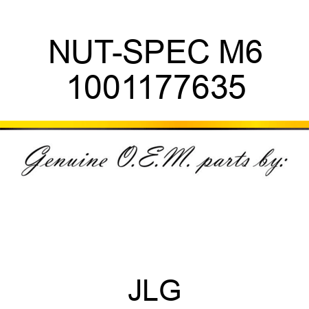 NUT-SPEC M6 1001177635