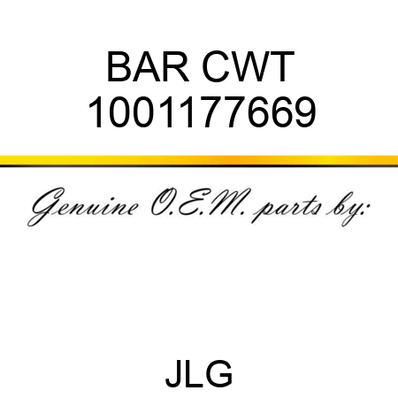 BAR CWT 1001177669