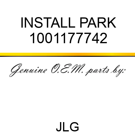 INSTALL PARK 1001177742