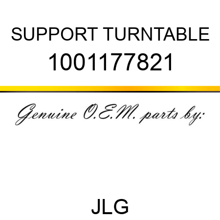 SUPPORT TURNTABLE 1001177821