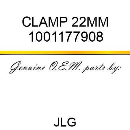CLAMP 22MM 1001177908