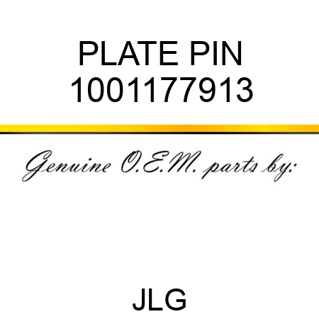 PLATE PIN 1001177913