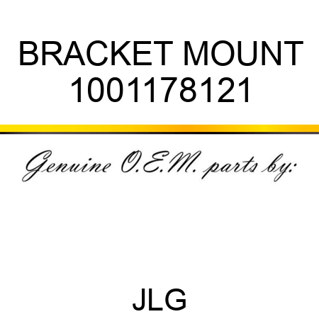 BRACKET MOUNT 1001178121