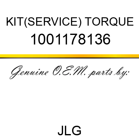 KIT(SERVICE) TORQUE 1001178136