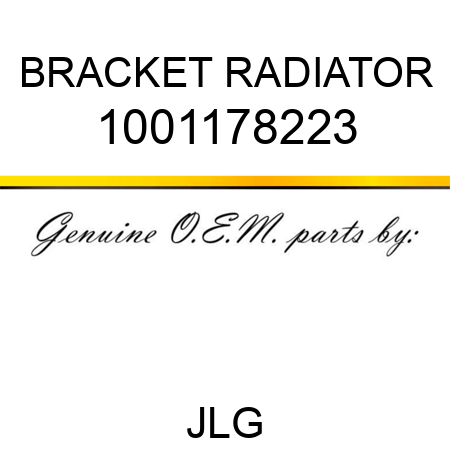 BRACKET RADIATOR 1001178223