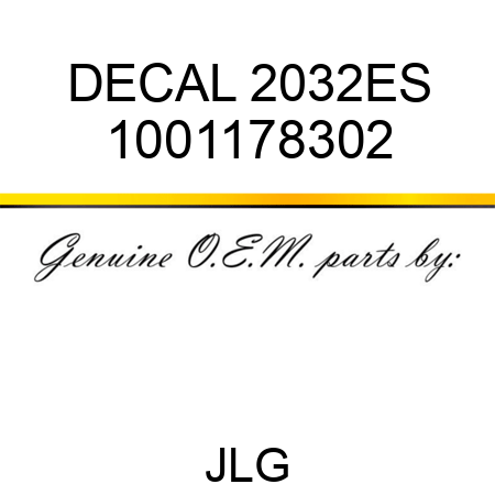 DECAL 2032ES 1001178302