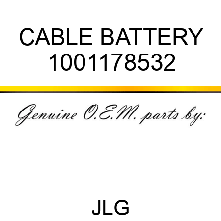 CABLE BATTERY 1001178532