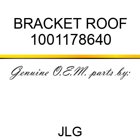 BRACKET ROOF 1001178640
